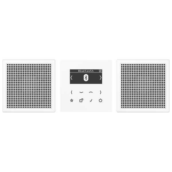 Jung DABLS2BTWW Smart Radio DAB+ Bluetooth® Set Stereo Serie LS alpinweiß