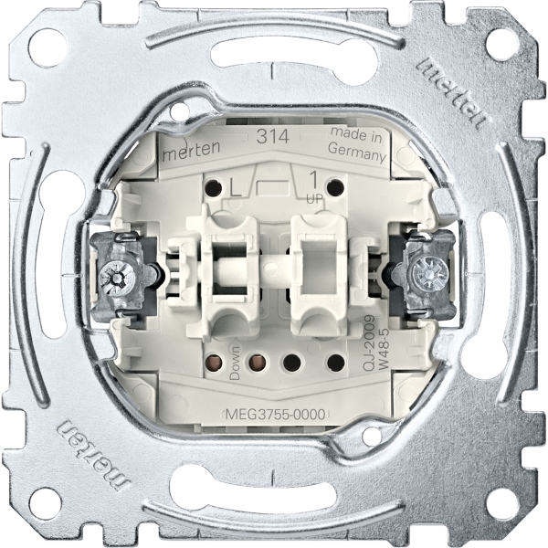 Merten MEG3755-0000 Rollladentaster-Einsatz 1-polig 10A AC 250V Steckklemmen