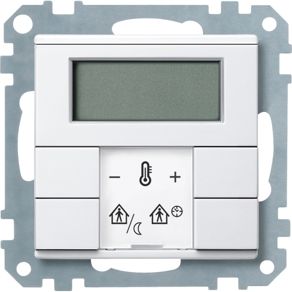 Merten MEG6241-0419 Raumtemperaturregler mit Display polarweiß System M