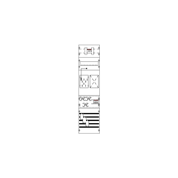 Striebel & John KA4608 Mess- und Wandlerfeld BH3 vorverdrahtet mit BKE-I 2CPX034039R9999