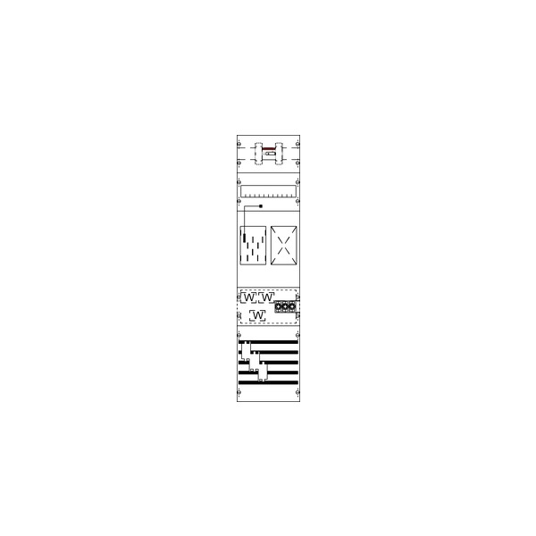 Striebel & John KA4609 Mess- und Wandlerfeld BH3 vorverdrahtet mit BKE-I 2CPX034040R9999