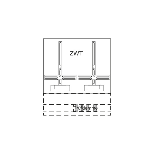 Striebel & John KF414 Zählerwechselplatte mit Zählerkreuz 2CPX037088R9999