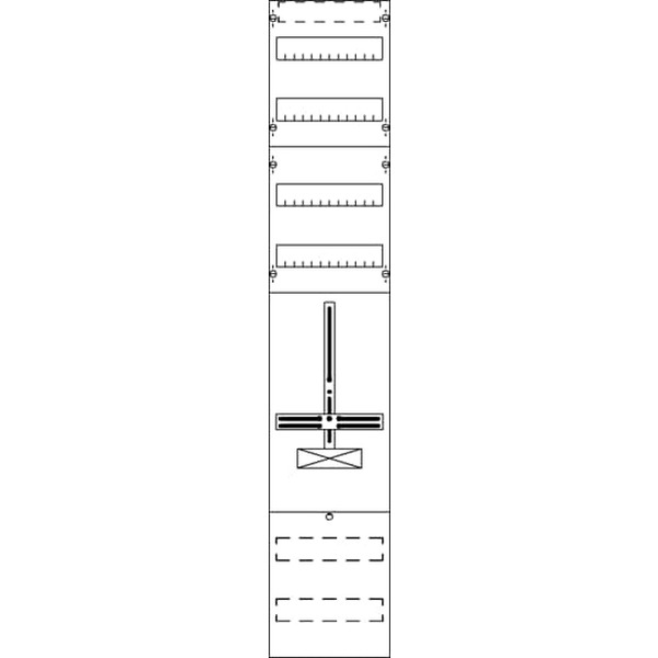 Striebel & John FD19EH Zählerfeld ohne Verdrahtung mit Dreipunkt-Befestigung 7RE 2CPX054041R9999