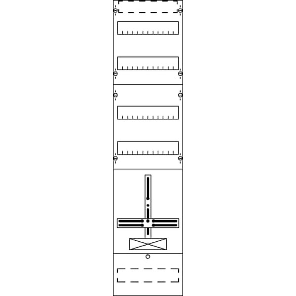 Striebel & John FD17KH1 Zählerfeld ohne Verdrahtung mit Dreipunkt-Befestigung 7RE 2CPX054045R9999