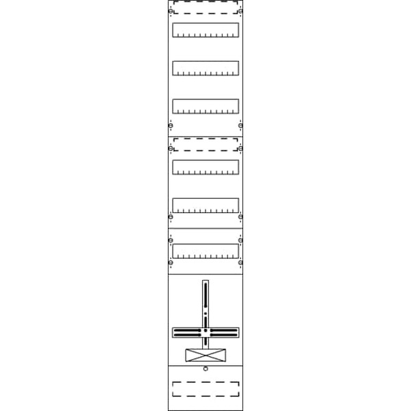 Striebel & John FD19KH1 Zählerfeld ohne Verdrahtung mit Dreipunkt-Befestigung 9RE 2CPX054046R9999