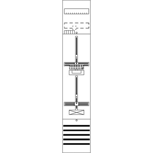 Striebel & John DF19P11 Zählerfeld 9RE 1Z1R vorverdrahtet mit Zählerkreuz 2CPX054095R9999