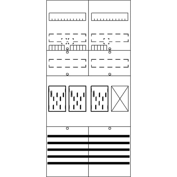 Striebel & John BF27F31 Zählerfeld 7RE Z1R vorverdrahtet mit BKE-I 2CPX054105R9999