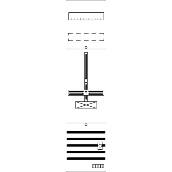 Striebel & John DF17AD Zählerfeld 7RE 1Z vorverdrahtet mit Zählerkreuz 2CPX054178R9999