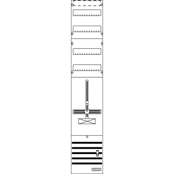 Striebel & John DF19ABV Zählerfeld 9RE 1S+2RE vorverdrahtet mit Zählerkreuz 2CPX054184R9999