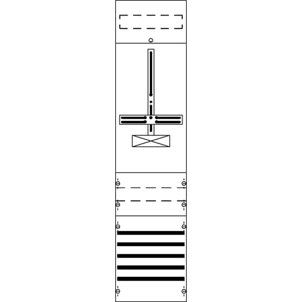 Striebel & John FD17XM2 Zählerfeld ohne Verdrahtung mit Dreipunkt-Befestigung 7RE 2CPX054192R9999