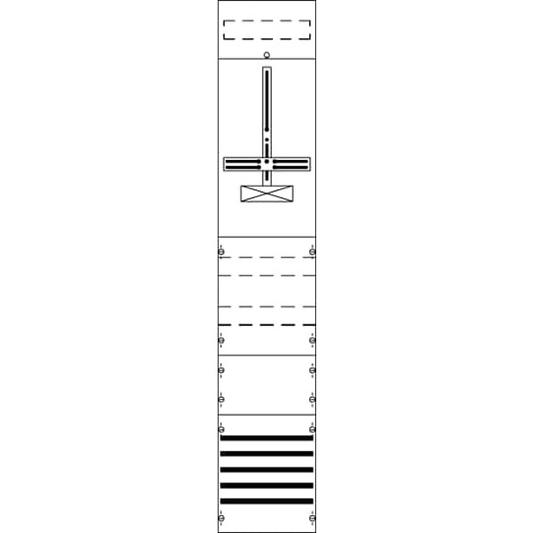 Striebel & John FD19XM2 Zählerfeld ohne Verdrahtung mit Dreipunkt-Befestigung 9RE 2CPX054194R9999