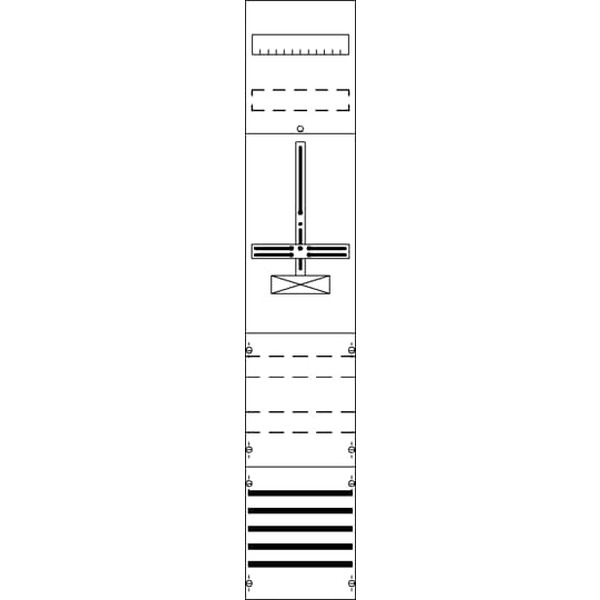 Striebel & John FD19XM3 Zählerfeld ohne Verdrahtung mit Dreipunkt-Befestigung 9RE 2CPX054195R9999