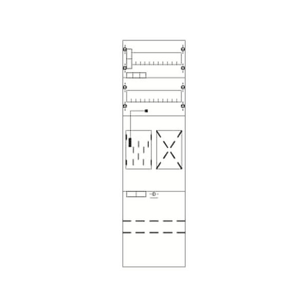 Striebel & John DF37A3XBM Zählerfeld 7RE 3ZM 16Q vorverd. mit Zählerkreuz 16mm² 2CPX054419R9999