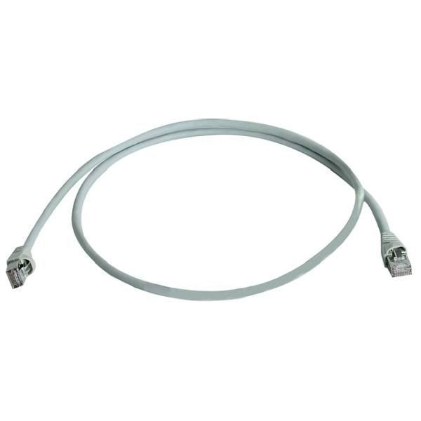 Telegärtner 100007973 Patchkabel S/FTP 6A grau 1 Meter