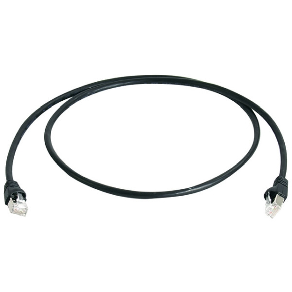 Telegärtner 100008986 Patchkabel S/FTP 6A schwarz 10 Meter