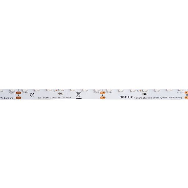 Dotlux 5081-0405M LED-Streifen SIDEVIEW 48W 8mm 4000K IP20 5 Meter-Rolle inkl. 50cm Anschlusskabel beidseitig