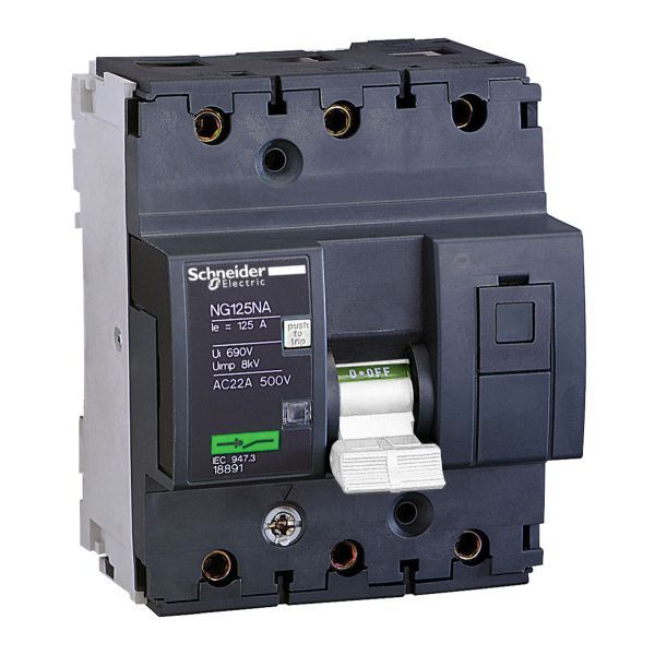 Schneider Electric 18889 Lasttrennschalter NG125NA 3-polig 63A