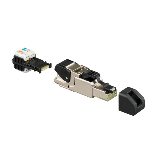 Rutenbeck 13900320 Cat. 6A iso-Universalstecker RJ45 geschirmt feldkonfektionierbar ohne Spezialwerkzeuge AWG 27 - 22 TIA/EIA 568B.2