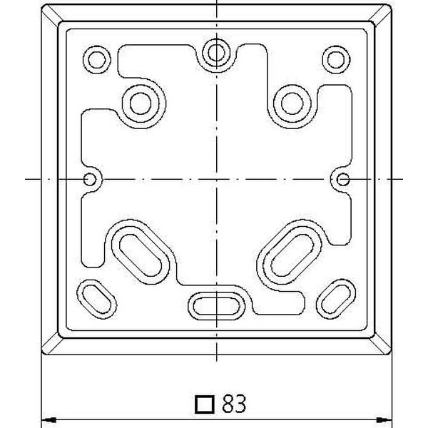 Theben 9070480 Adapterplatte RAMSES 70x für RAMSES 701-709