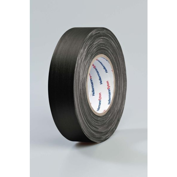 HellermannTyton HTAPE TEX BK 19x50m Gewebeband schwarz