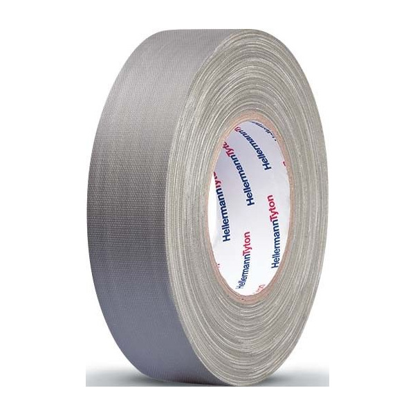 HellermannTyton HTAPE TEX GY 19x50m Gewebeband grau