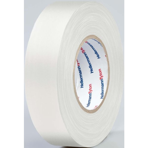 HellermannTyton HTAPE TEX WH 19x50m Gewebeband weiss