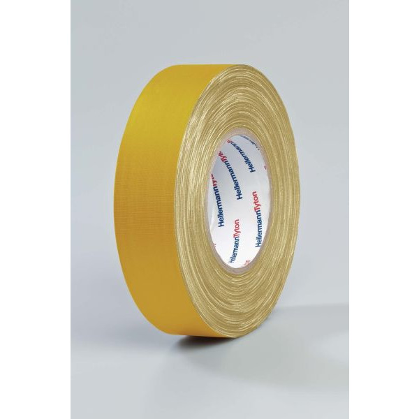 HellermannTyton HTAPE TEX YE 19x50m Gewebeband gelb