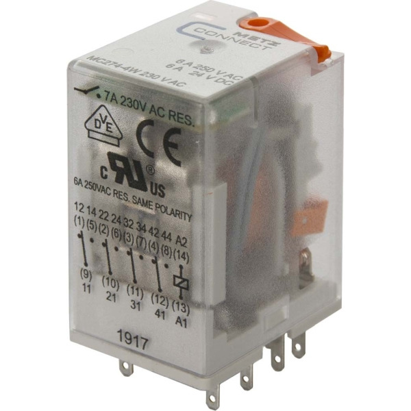 Metz Connect 110017-05.14.07 Industrierelais 4W,230V AC,7A