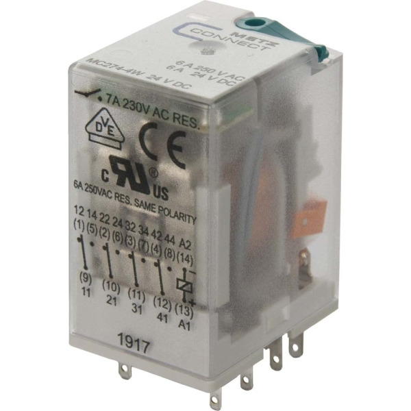 Metz Connect 110017-25.14.07 Industrierelais 4W,24VDC,7A