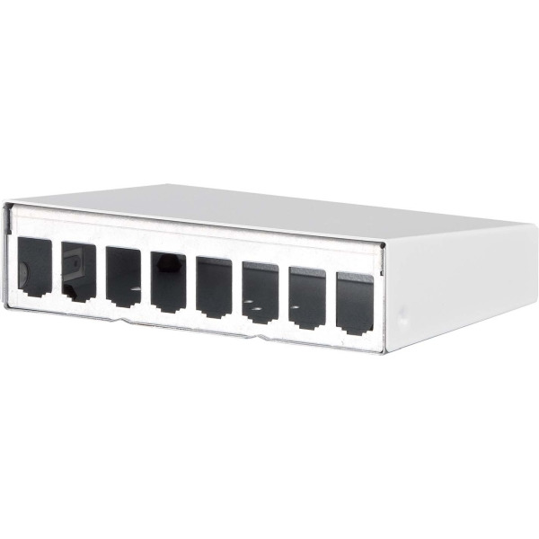 Metz Connect 130861-0802-E AP-Gehäuse leer E-DATmodul 8er reinweiß