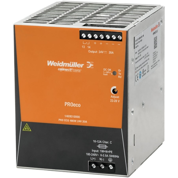 Weidmüller PRO ECO 480W 24V 20A Schaltnetzgerät